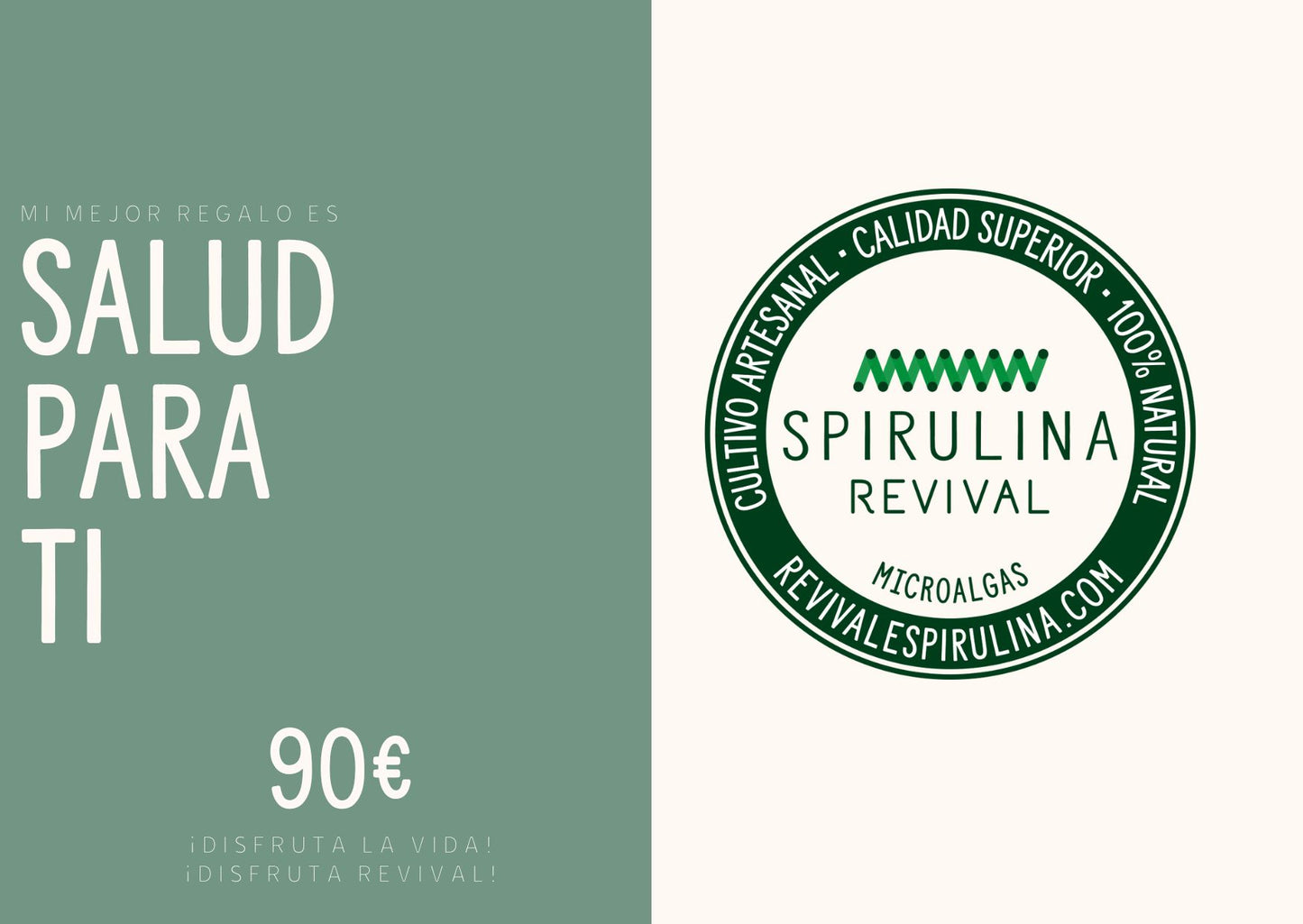 Tarjeta Regalo Revival Spirulina